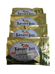 4 Pouches of Our Extra Strength  Turmeric Supplement Capsules- Curcumin, Quercetin, Bromelain, & Piperine (480 Capsules) Please Review Allergen Statement Before Purchase - Turmeric Boss