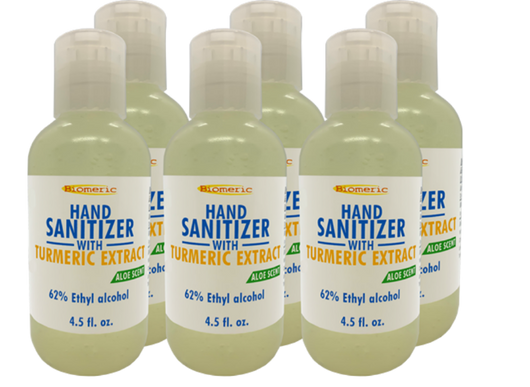 6 Pack - Hand Sanitizer with Turmeric Extract - Turmeric Boss